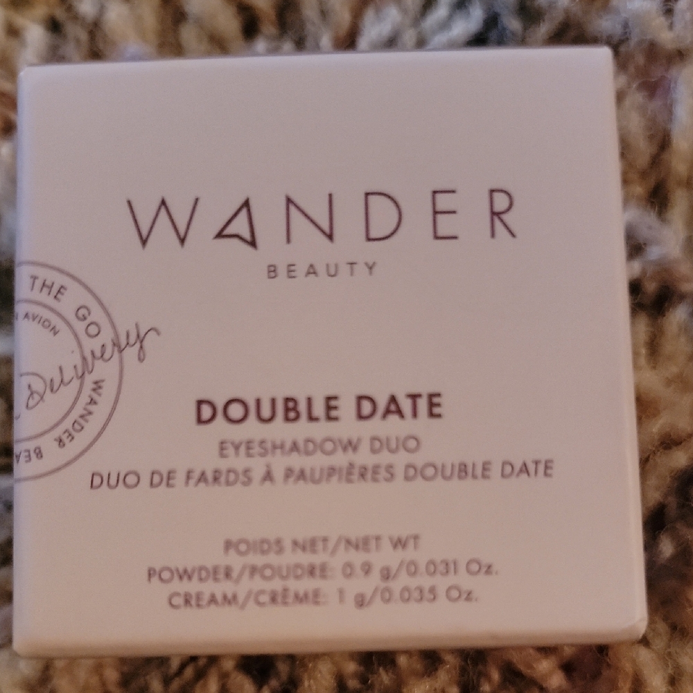 Wander Beauty Double Date Eyeshadow Duo - Cream and Tan